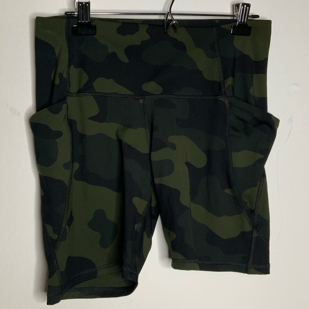 all in motion Green and Black Camo Athletic Shorts - Picture 2 of 4